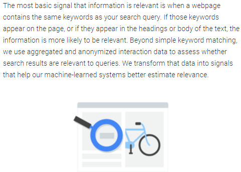 on page seo ifølge google